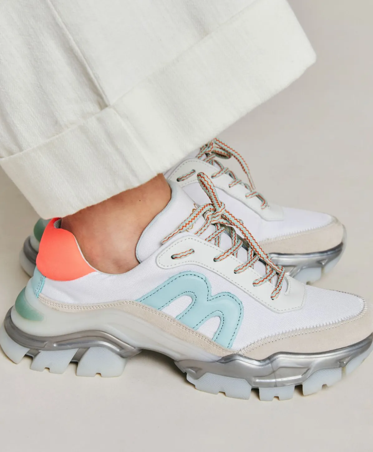 Baskets Puffin - Blanc/Multicolore
