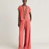 Blouse Curacao En Acetate De Soie - Amarante