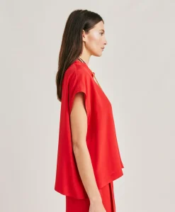 Blouse Curacao En Acetate De Soie - Azalee