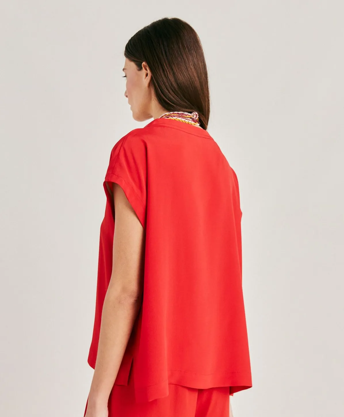 Blouse Curacao En Acetate De Soie - Azalee