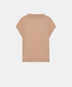 Blouse En Acetate De Soie Curacao - Nude