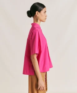 Blouse En Popeline Mialli - Fuchsia