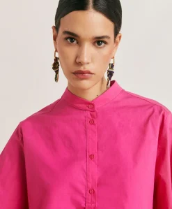 Blouse En Popeline Mialli - Fuchsia