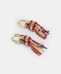 Boucles D'Oreilles Avec Perles Zimmari - Multicolore Brule