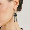 Boucles D'Oreilles Zimmari Avec Perles - Vert Multicolore