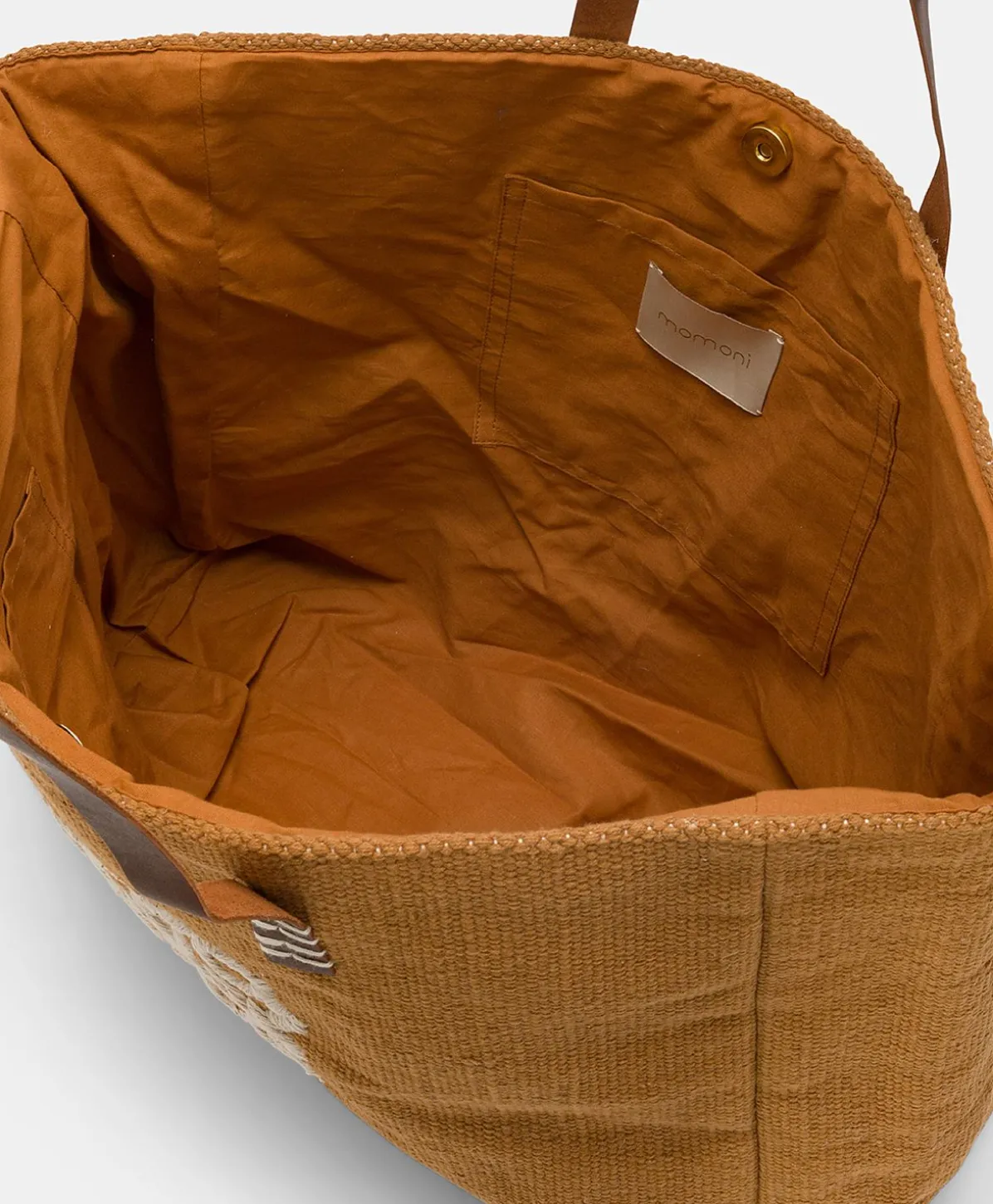 Cabas Paraguan En Toile Avec Broderie - Brandy