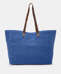 Cabas Paraguan En Toile Avec Broderie - Bluette