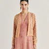 Cardigan Altea En Mohair Doux - Orange