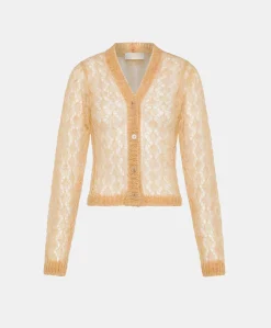 Cardigan Altea En Mohair Doux - Orange