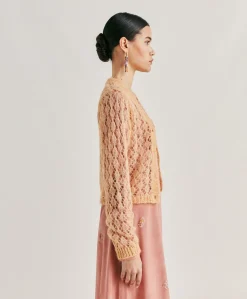 Cardigan Altea En Mohair Doux - Orange