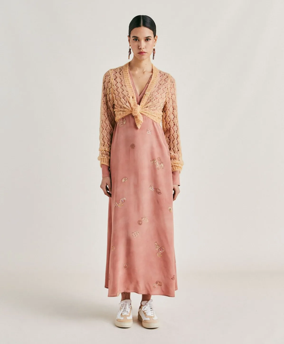 Cardigan Altea En Mohair Doux - Orange