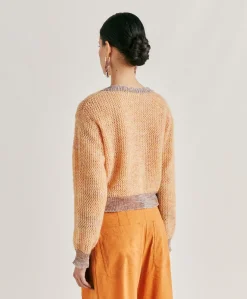 Cardigan Dream En Mohair Doux - Orange