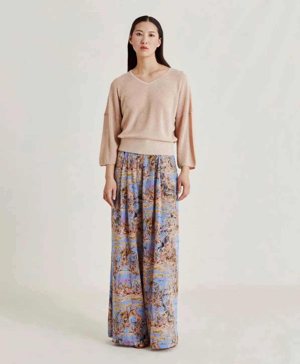 Cardigan Lurex Perle Fresno - Poudre