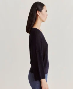 Cardigan Lurex Perle Fresno - Bleu Nuit