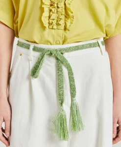 Ceinture Aulne Avec Pompon Lurex - Avocat
