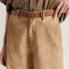 Ceinture Bienvenu En Cuir Nappa - Brandy