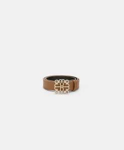 Ceinture Bienvenu En Cuir Nappa - Brandy