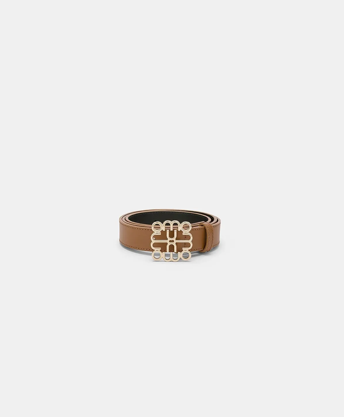 Ceinture Bienvenu En Cuir Nappa - Brandy