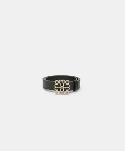 Ceinture Bienvenu En Cuir Nappa - Noir