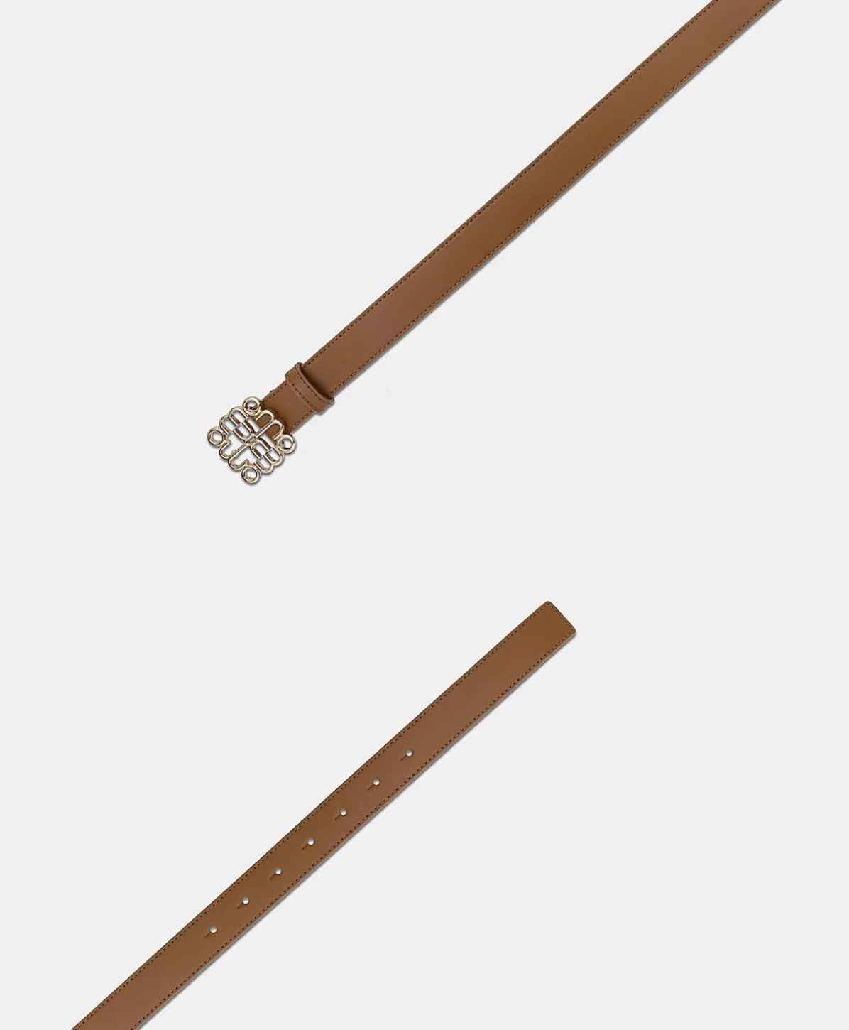 Ceinture Bienvenu En Cuir Nappa - Brandy