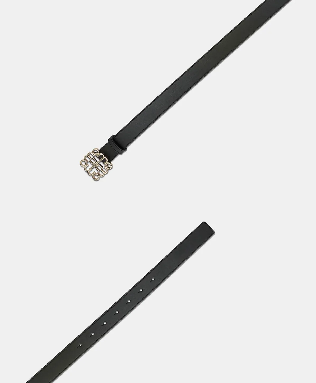 Ceinture Bienvenu En Cuir Nappa - Noir
