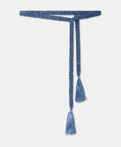 Ceinture En Aulne Avec Pompon En Lurex - Ceruleen
