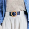 Ceinture En Cuir Adah - Bleu