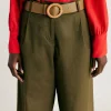 Ceinture En Cuir Adah - Olive