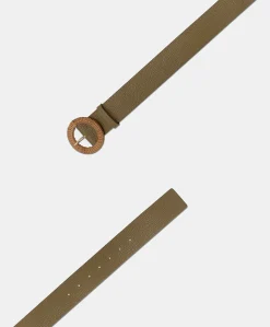 Ceinture En Cuir Adah - Olive