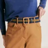Ceinture Malika Avec Boucle En Raphia - Bleu/Olive