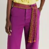 Ceinture Millor Avec Frange - Cyclamen/Lime