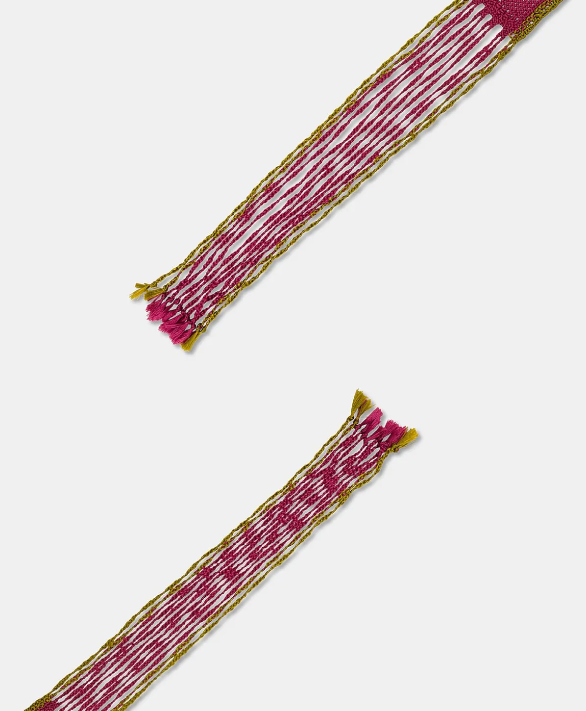 Ceinture Millor Avec Frange - Cyclamen/Lime