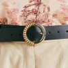 Ceinture Montoya En Cuir Nappa - Noir