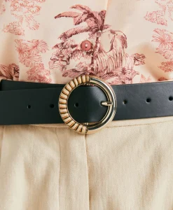 Ceinture Montoya En Cuir Nappa - Noir