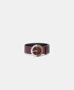 Ceinture Montoya En Cuir Nappa - Cyclamen