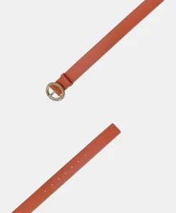 Ceinture Montoya En Cuir Nappa - Papaye