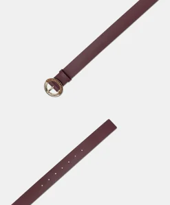 Ceinture Montoya En Cuir Nappa - Cyclamen