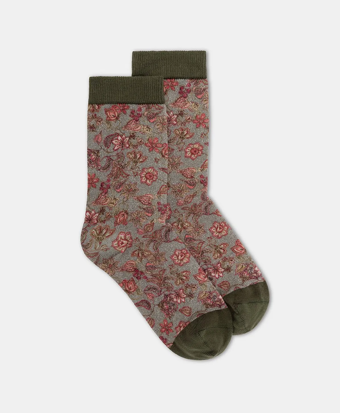 Chaussettes Imprimees Paraiso - Armee Multicolore