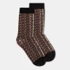 Chaussettes Imprimees Paraiso - Noir Multicolore