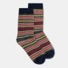 Chaussettes Imprimees Paraiso - Vert Multicolore