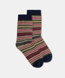 Chaussettes Imprimees Paraiso - Vert Multicolore