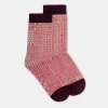 Chaussettes Imprimees Paraiso - Creme/Corail