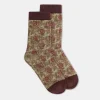 Chaussettes Imprimees Paraiso - Sable/Vin