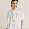 Chemise Berenice En Voile De Coton - Creme