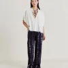 Chemise Brooklyn En Acetate De Soie - Creme