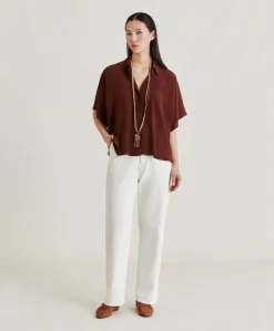 Chemise Brooklyn En Acetate De Soie - Chocolat