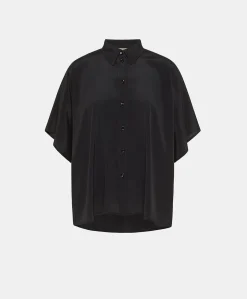 Chemise Brooklyn En Acetate De Soie - Noir