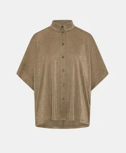 Chemise Brooklyn En Jersey Lurex - Boue