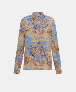 Chemise Crepe De Chine - Multicolore Ceruleen