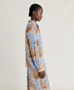 Chemise Crepe De Chine - Multicolore Ceruleen